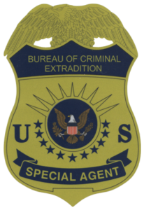 Bureau of Criminal Extradition agent badge